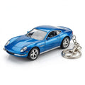 Azure Sport Car Keychain