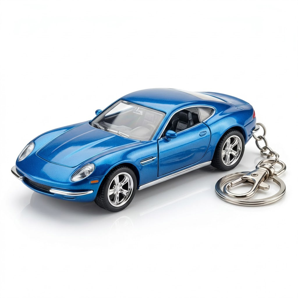 Azure Sport Car Keychain