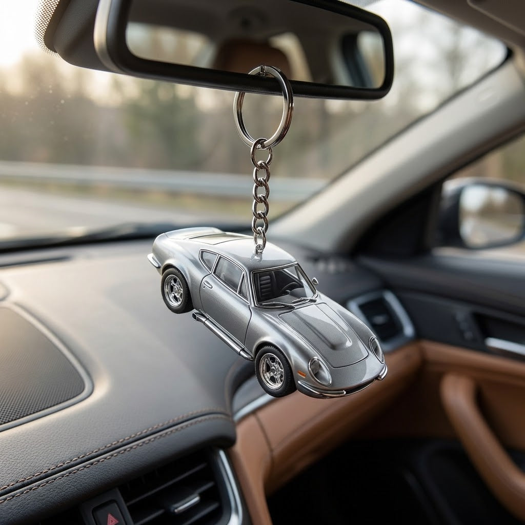 Retro Coupe Keychain